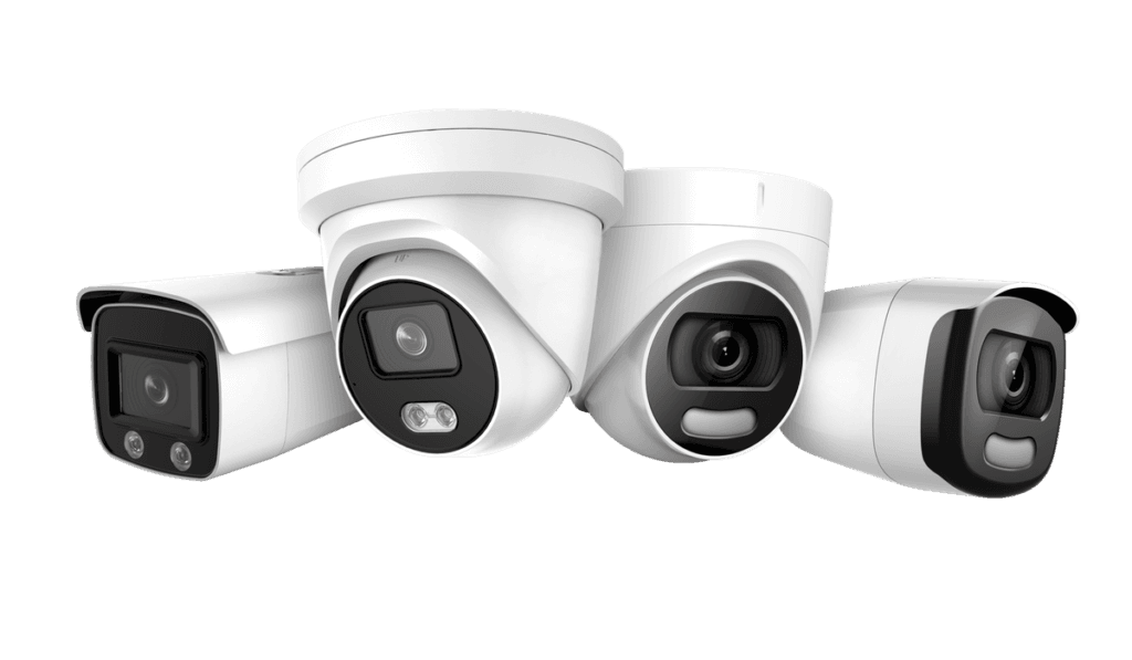 PoE dome security camera for outdoor home surveillance