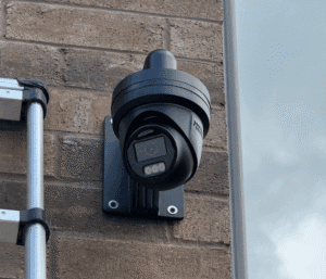 CCTV camera installed on residential home exterior in Etobicoke.