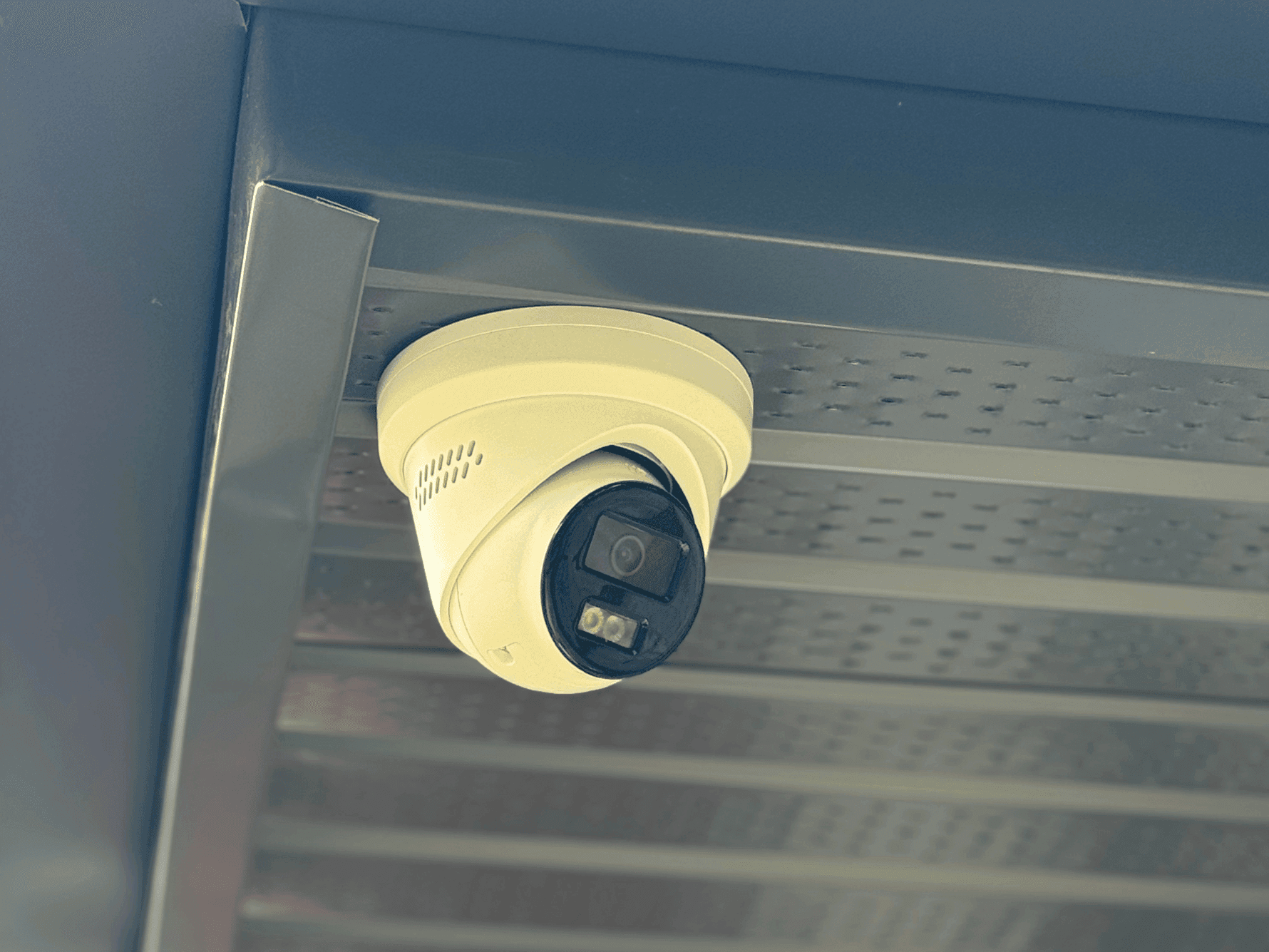 Residential security camera on an Ontario home