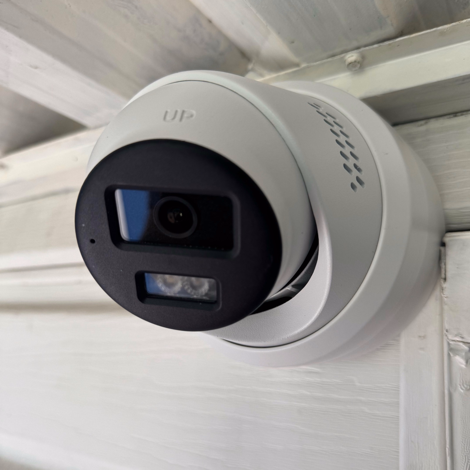 Security camera installed outside an Aurora home