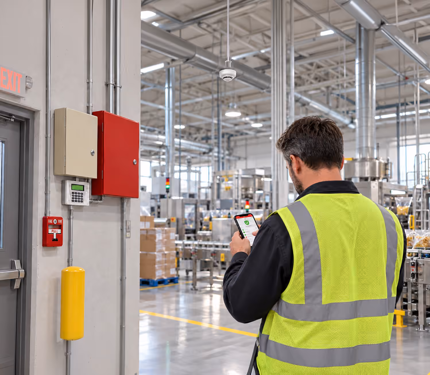 Commercial fire alarm system in a Toronto business