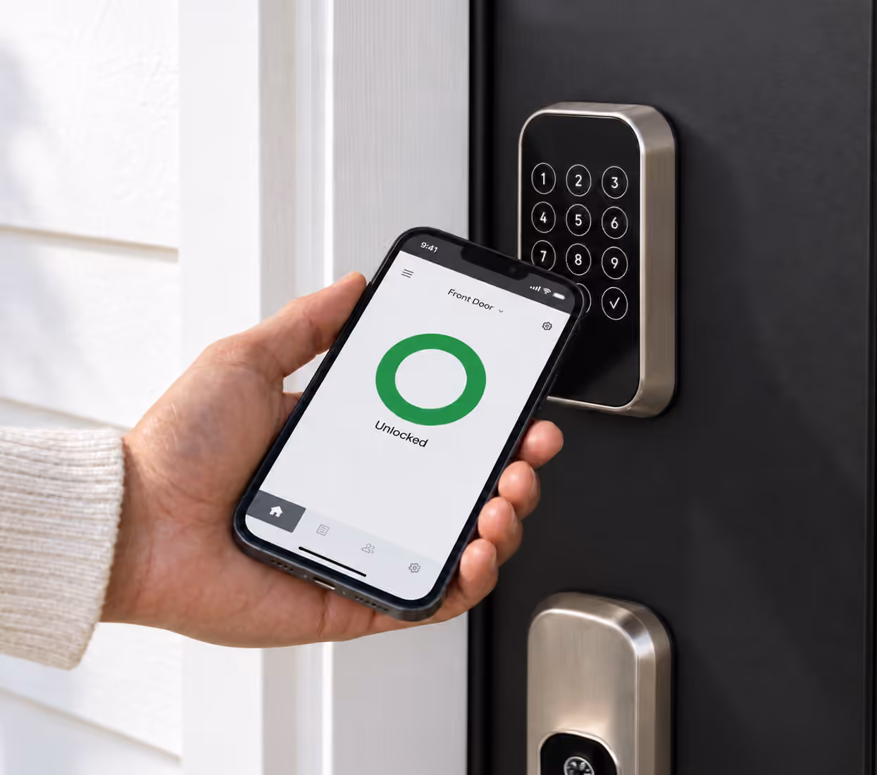 Smart lock operated from a phone