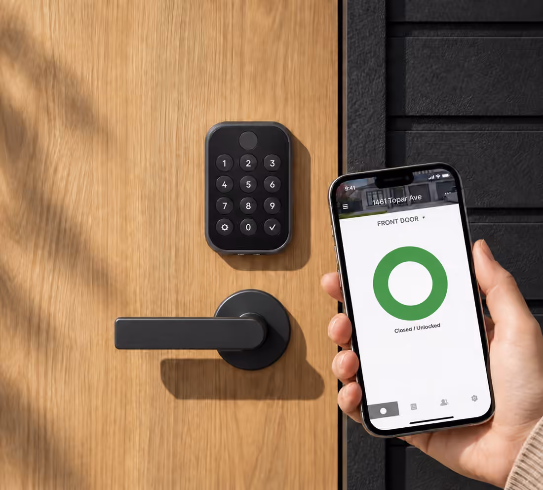 Smart lock professionally installed on a Toronto-area home