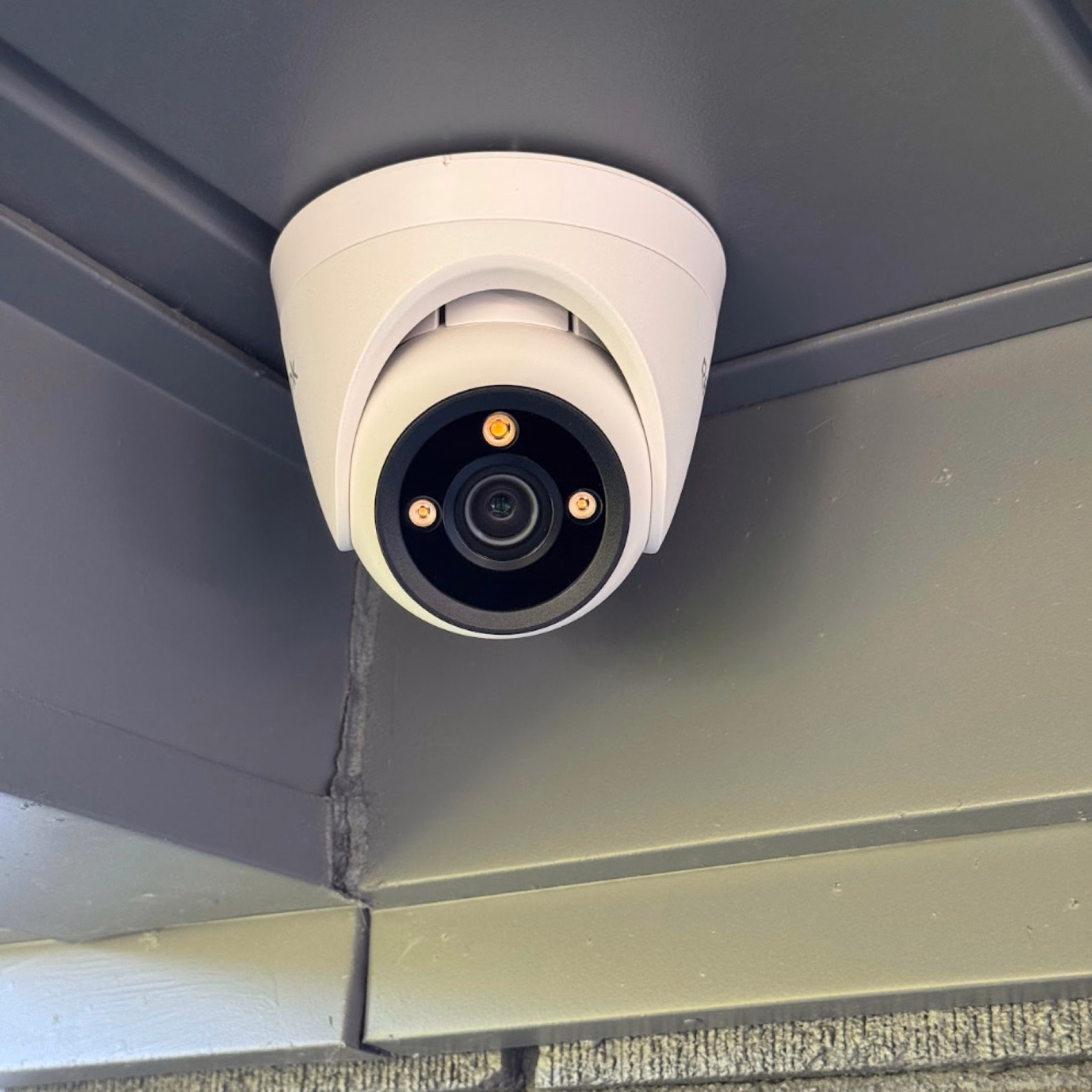 Residential security cameras covering entrances, driveways, and backyards