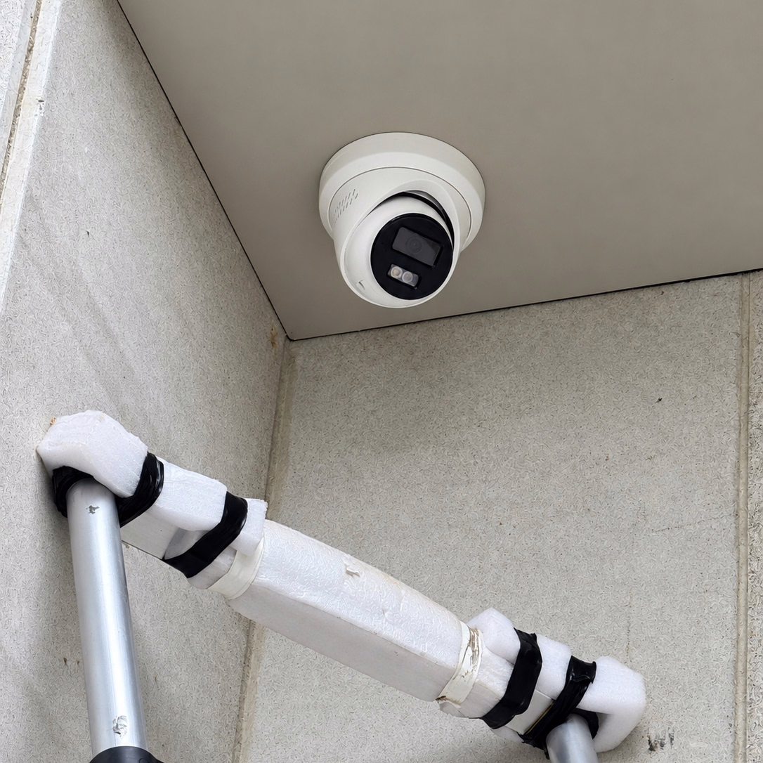 CCTV camera placement for entrances, driveways and parking areas